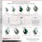Service Caster 5 Inch Green Poly on Cast Iron Caster Set with Roller Bearing and Swivel Lock SCC-30CS520-PUR-GB-BSL-4 - alternate 5